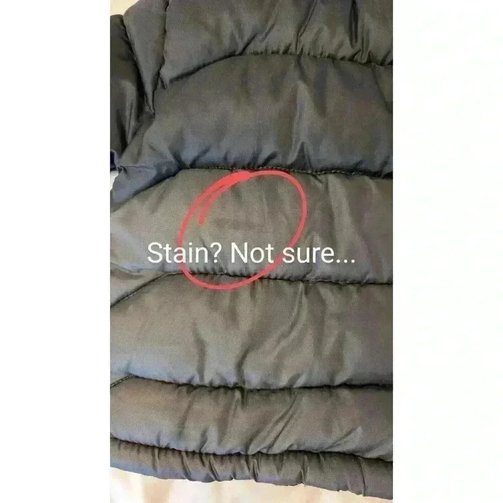 Vertical '9 Boys Lined Puffer Jacket Siz 18 Months Gray Red Hooded Pockets EUC - Picture 10 of 11